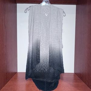 Ombré open front cardigan